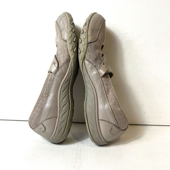 Skechers Memory Foam Women 9.5 Comfort Casual Brown Leather/Textile Slip On Flat - Picture 5 of 11